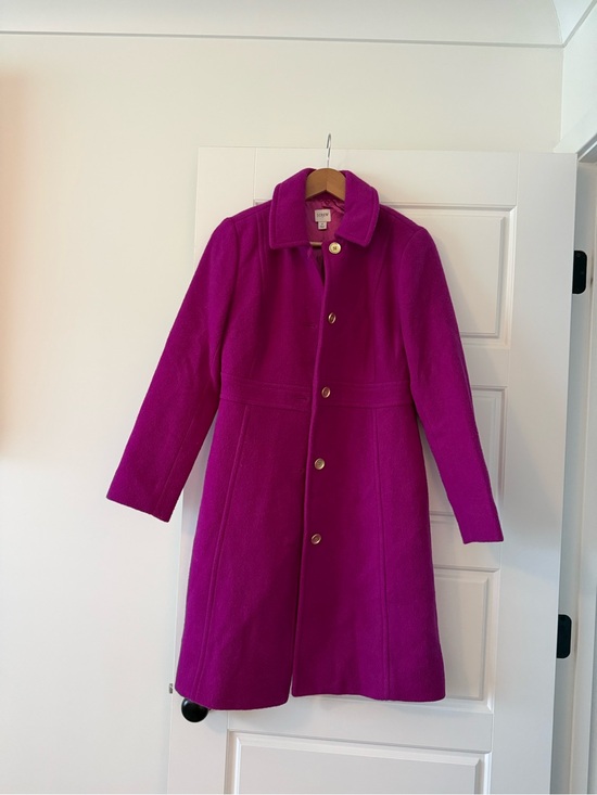 J. Crew Jackets & Blazers - J. Crew Women's Fuchsia Wool Pea Coat